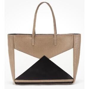 FACINE "The Carryall" Nude Leather Tote Bag